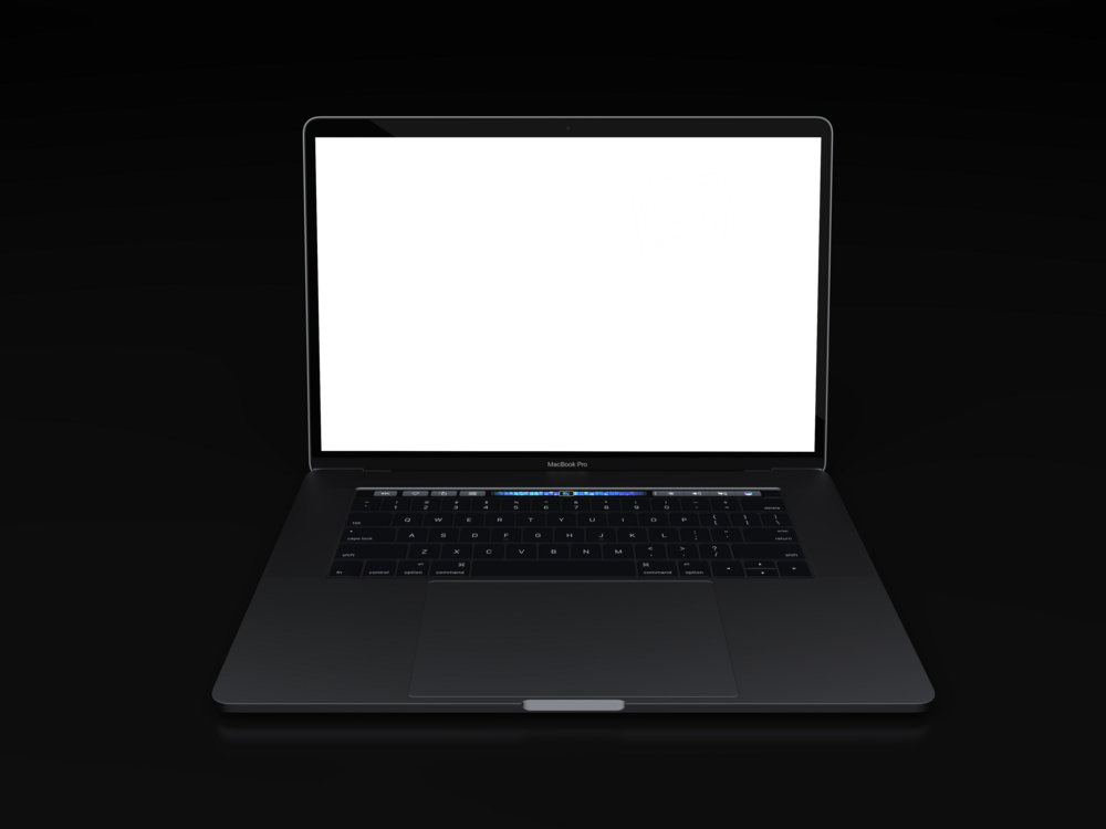 Laptop Mockup: bold laptop
