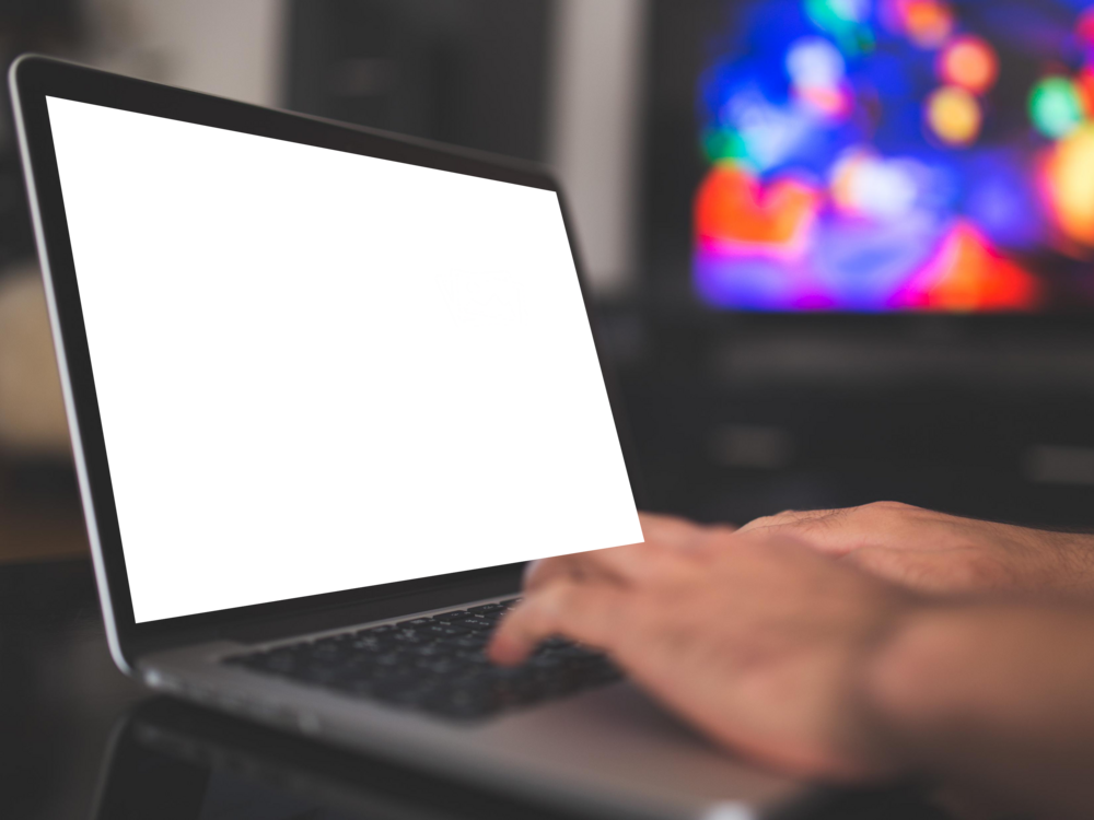 Laptop Mockup: partial laptop